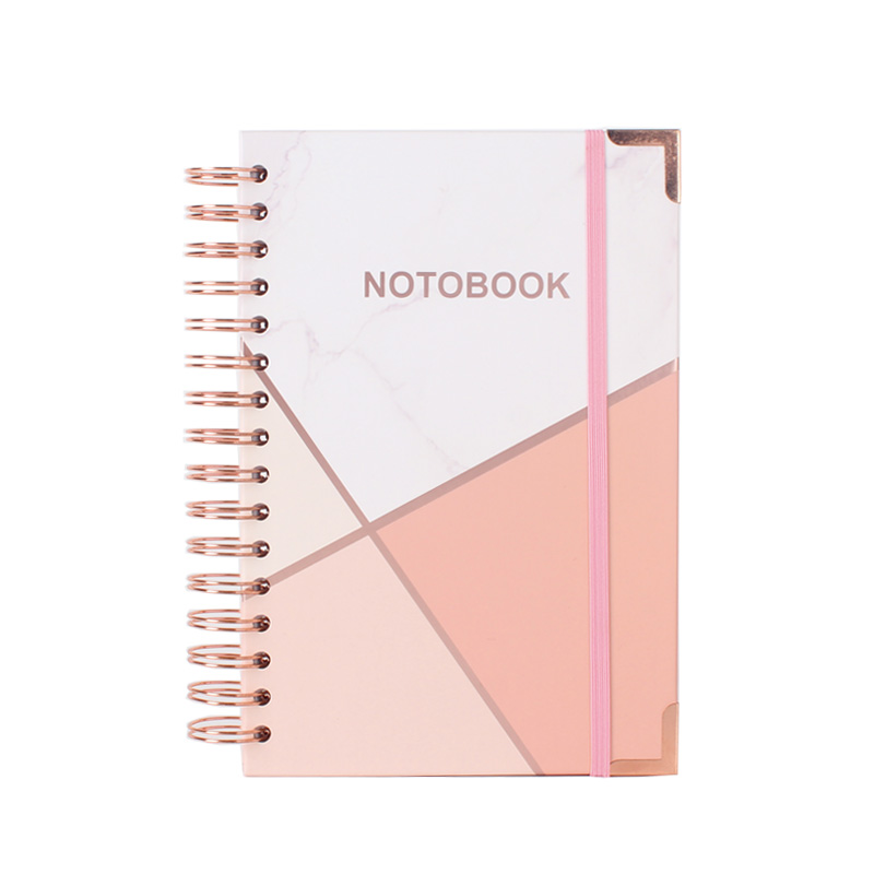 Lined Colorful Spiral Notebook Hardcover