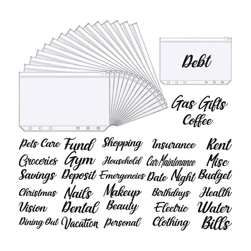 Vinyl Budget Stickers Paper For Planner