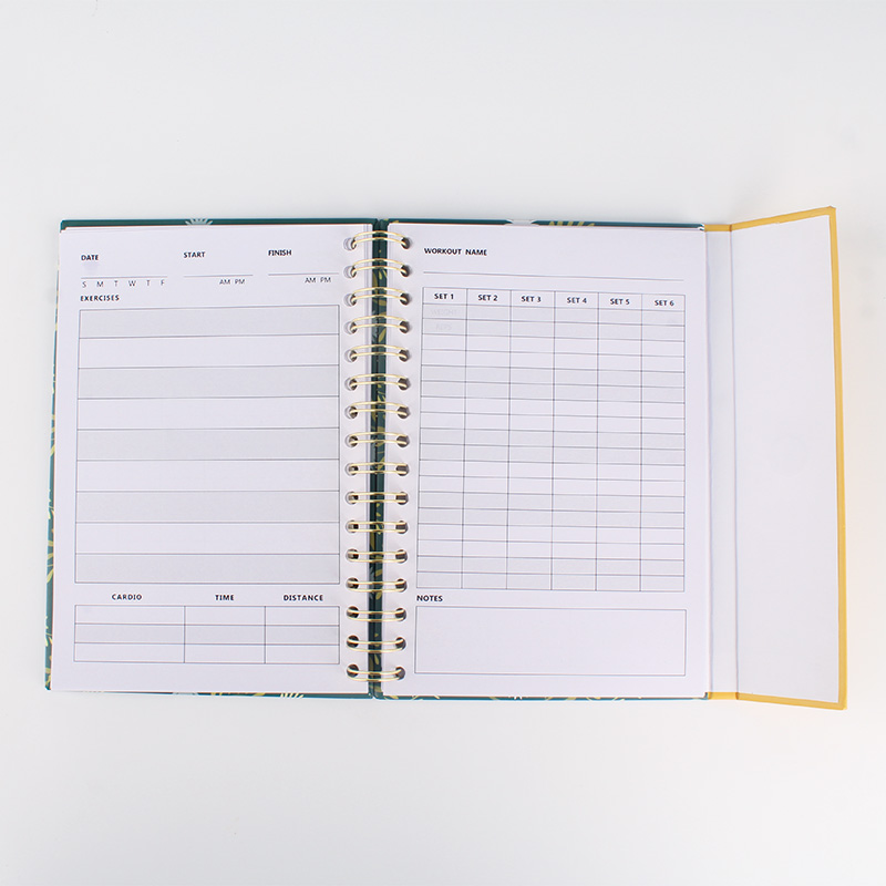 A5 Undated Fitness Planner Printing