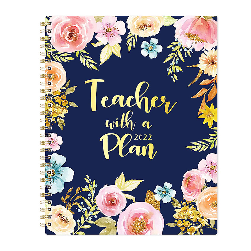 Planificateur hebdomadaire à spirale A4 pour enseignants