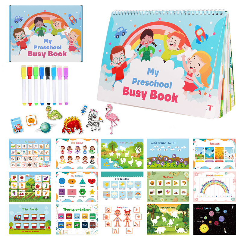 Toddler Montessori Busy Book For Kids