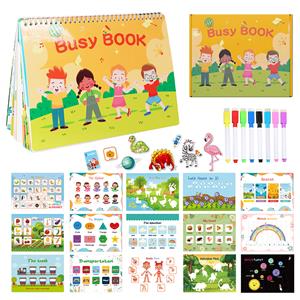 Englische Vorschul-Montessori-Beschäftigungsbücher für Kleinkinder