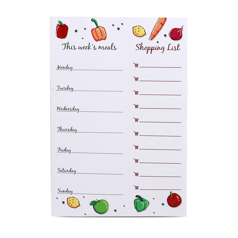Tear Off Shopping Dinner List Meal Planner Pad