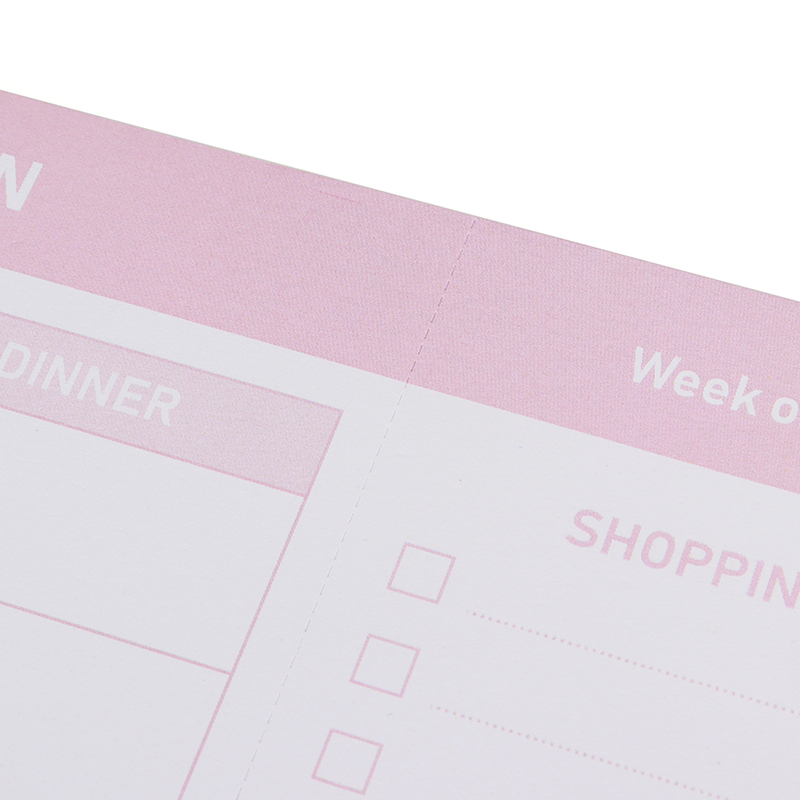 Weekly Menu Grocery List Meal Planner Notepad