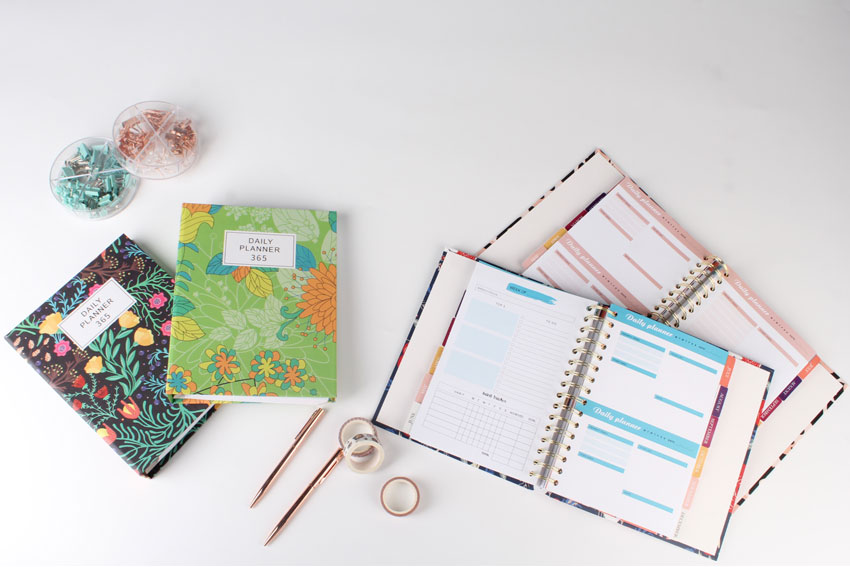 Notebook planner customization, design and printing
