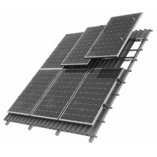 Aluminum solar panel mount bracket kit