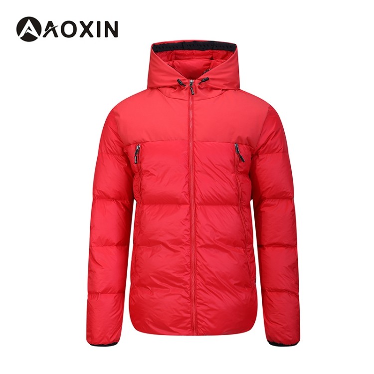 men's windproof cotton down jacket