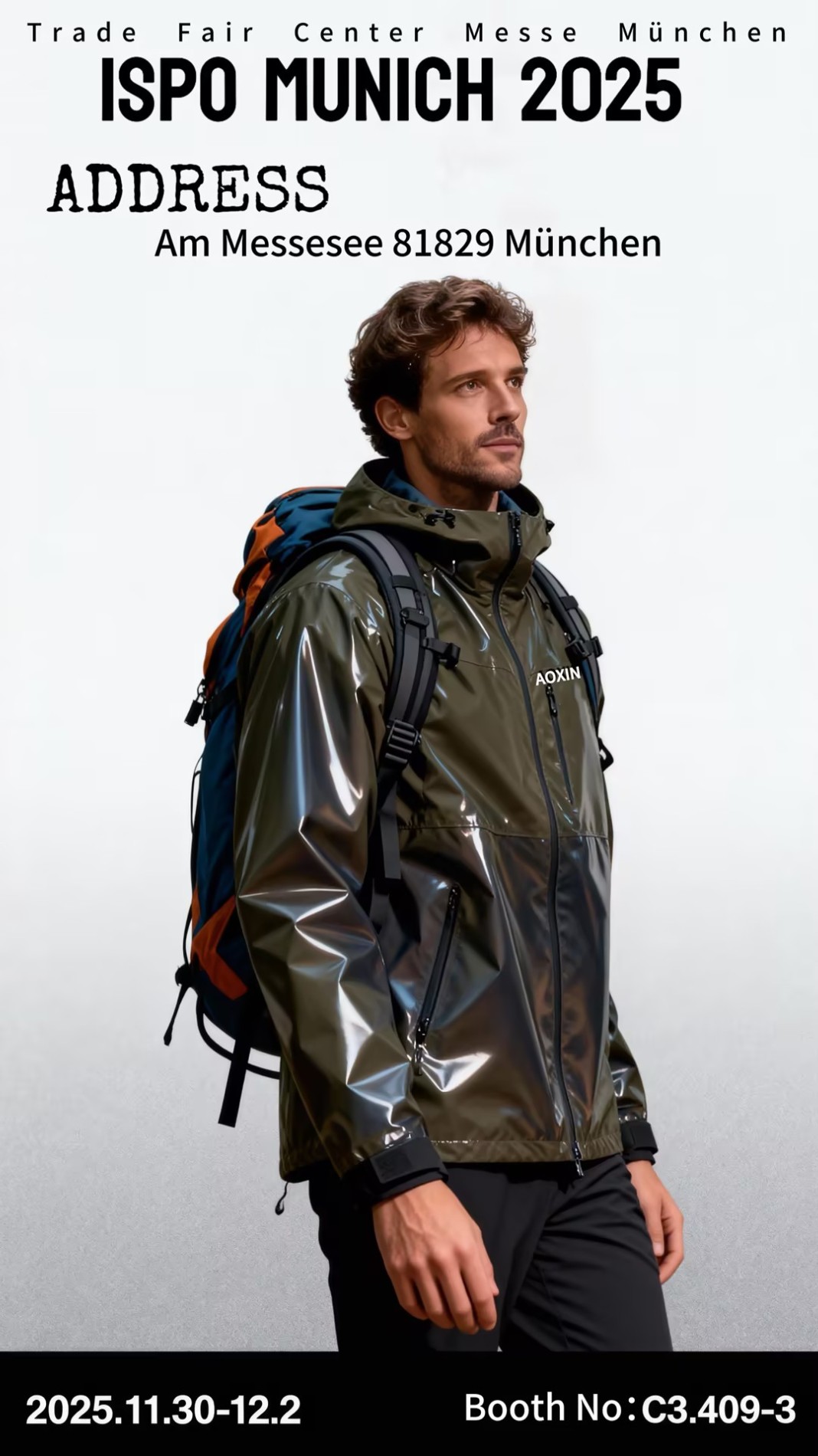 AOXIN GARMENTS cordially invites you to join us at ISPO Munich 2025