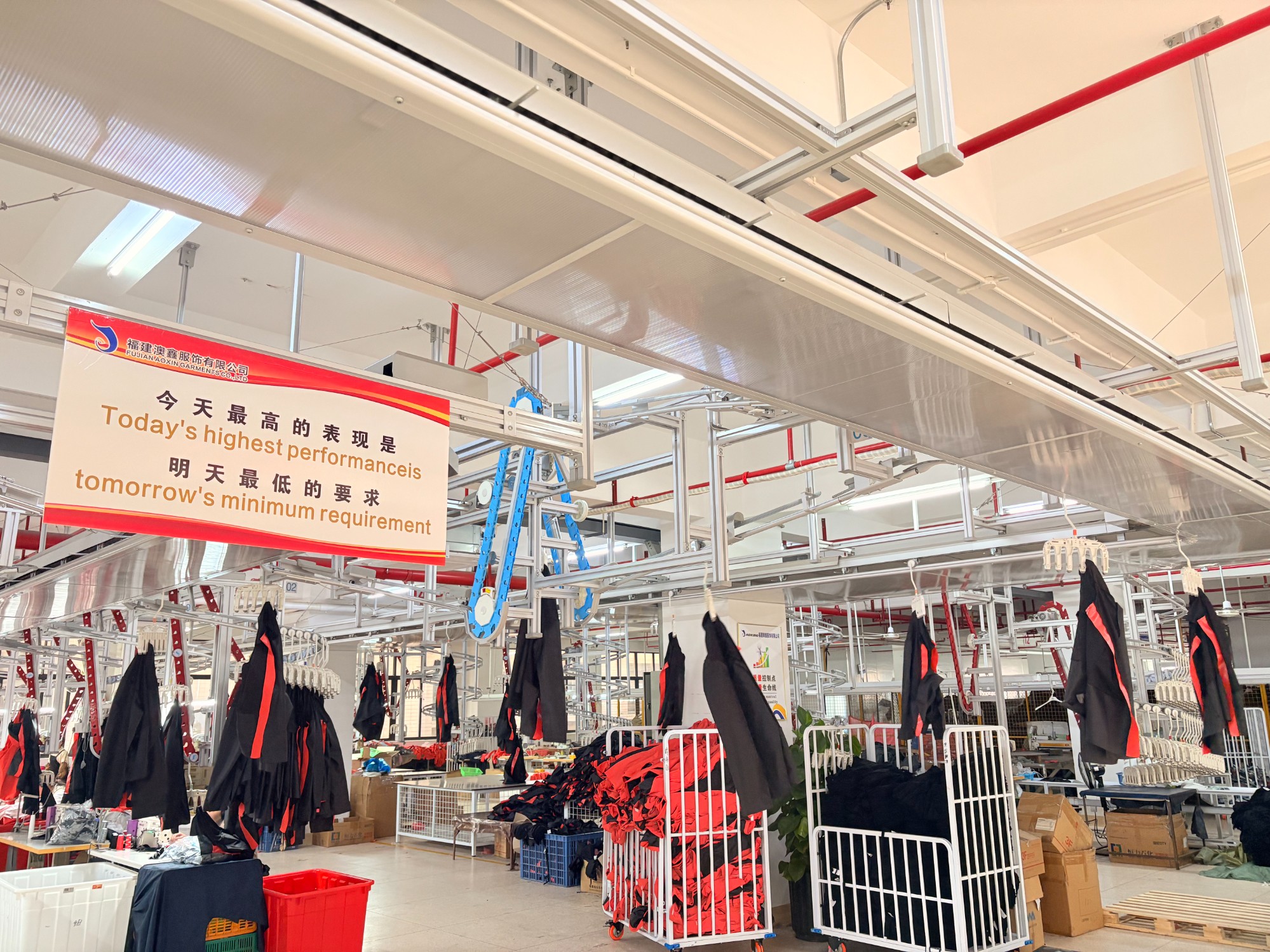 From Production Processes to Quality Management: Aoxin Garments’ Intelligent Hanging System Drives the Upgrade of Outdoor Apparel Manufacturing