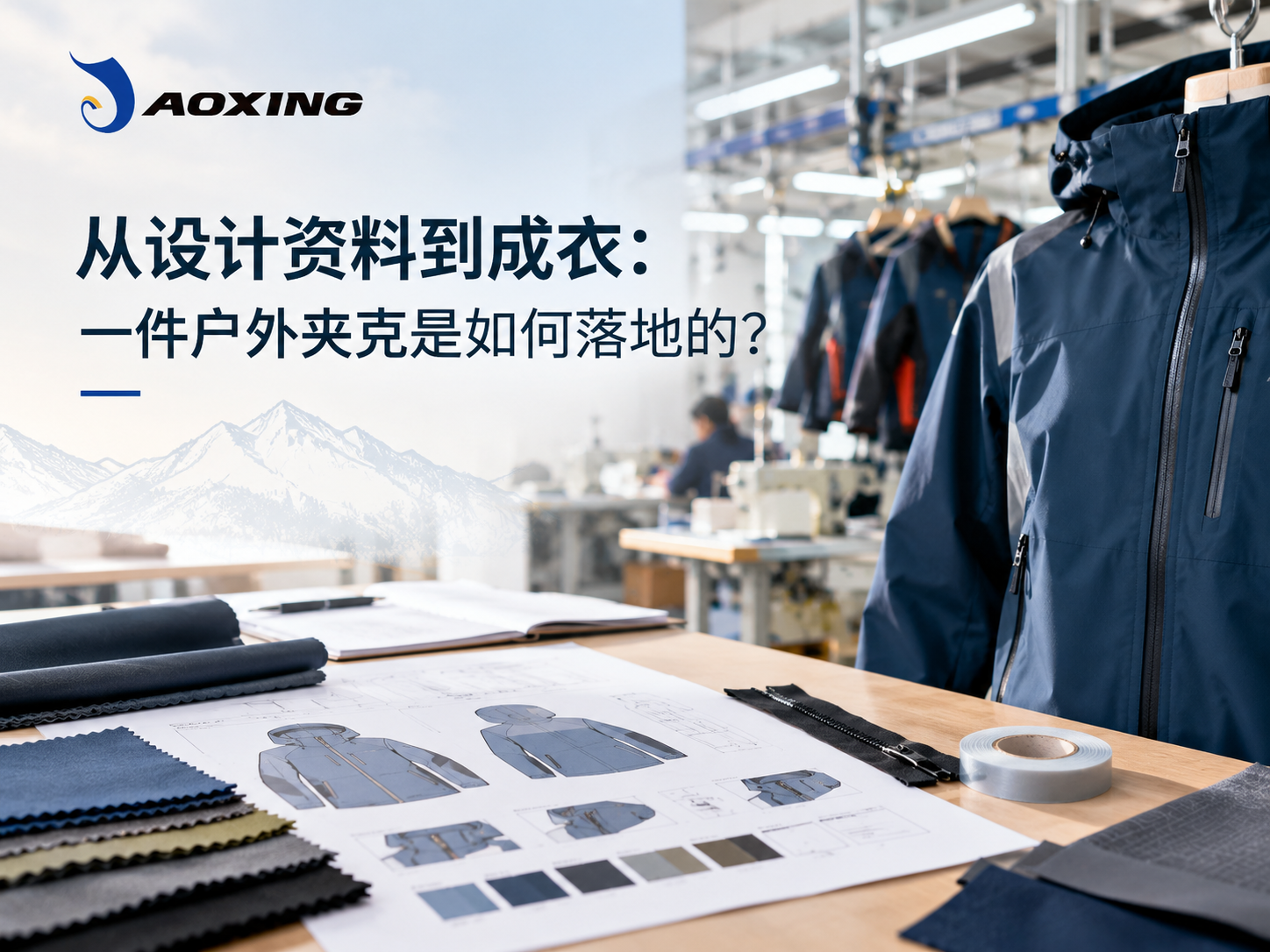 From Design Materials to Finished Garments: How Does an Outdoor Jacket Come to Life?