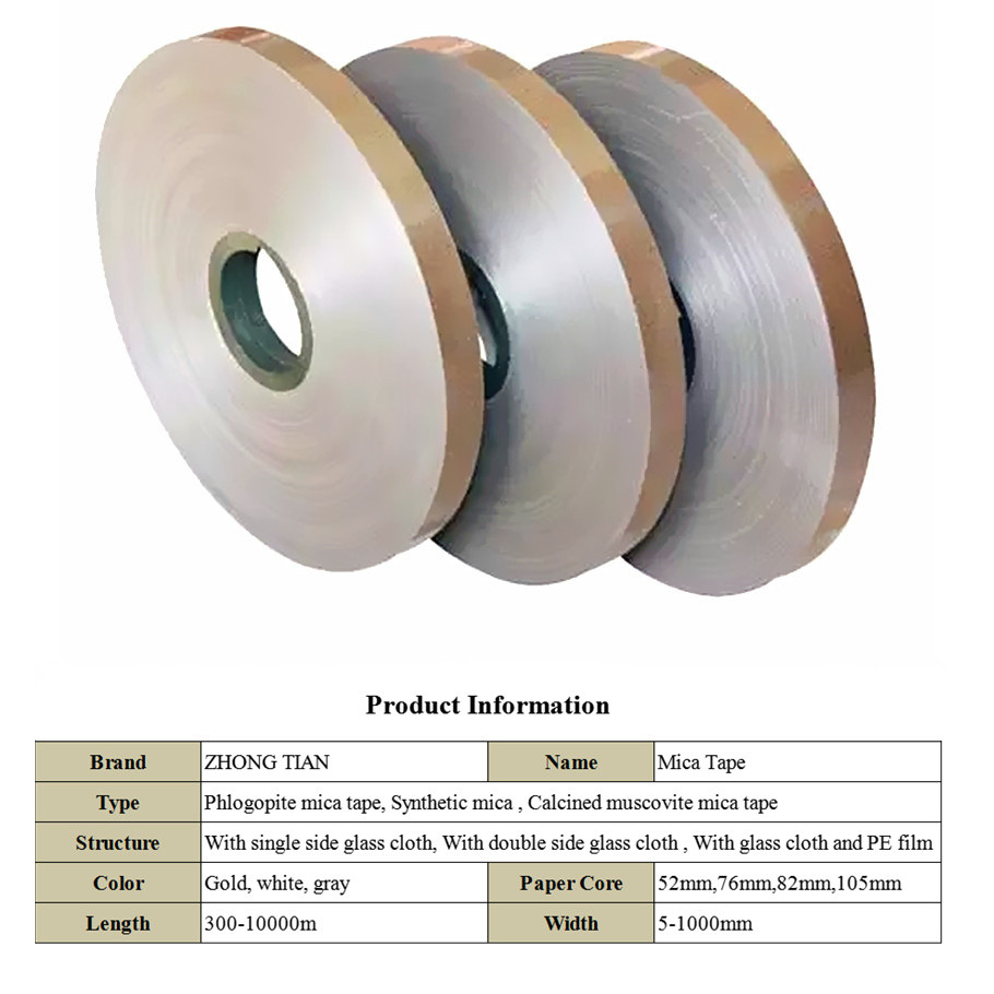 Electrical Insulating Cable Materials Refractory Mica Tapes