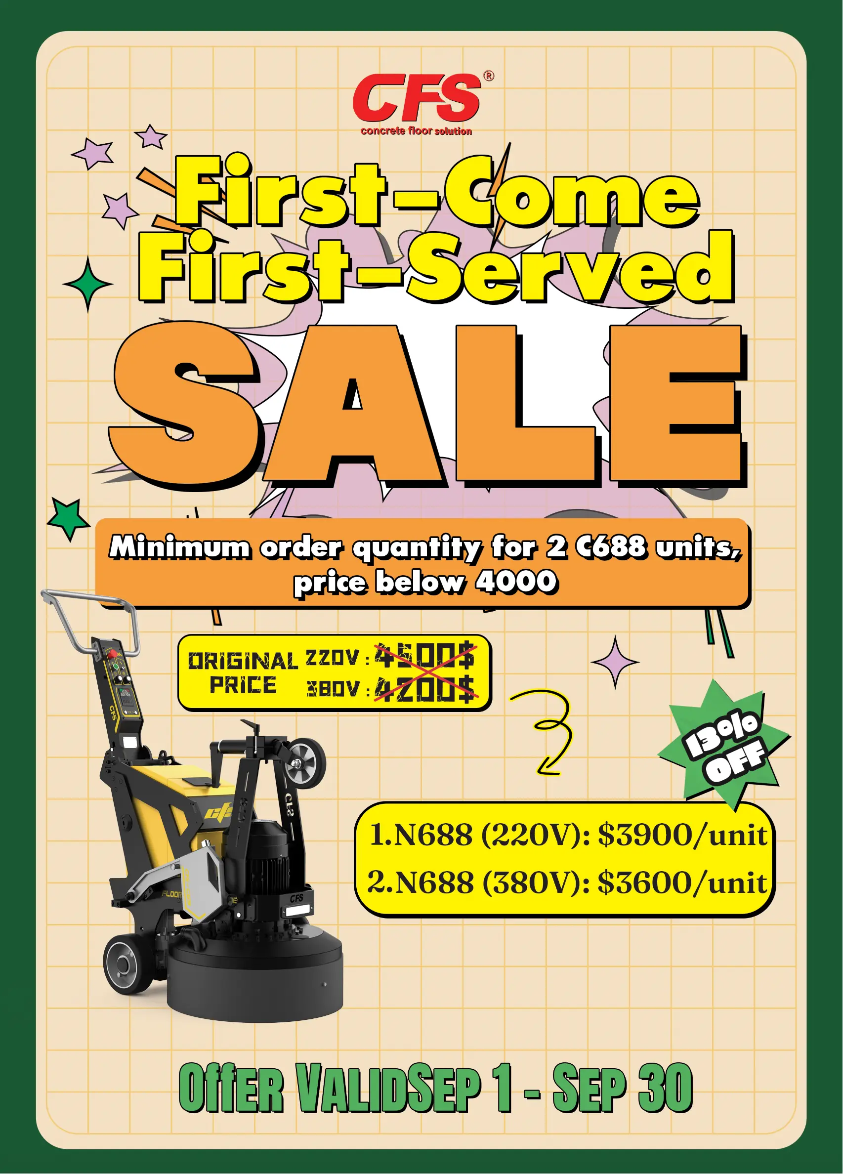 floor grinder machine concrete