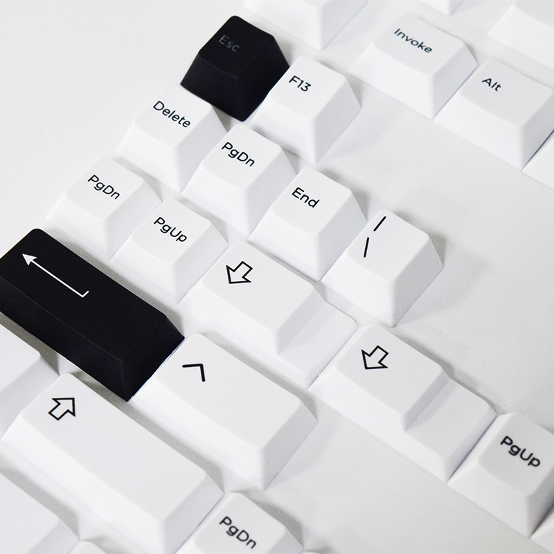Perfil OEM Double Shot White Pudding Xda Iso Keycaps, Precio bajo Perfil OEM Double Shot White