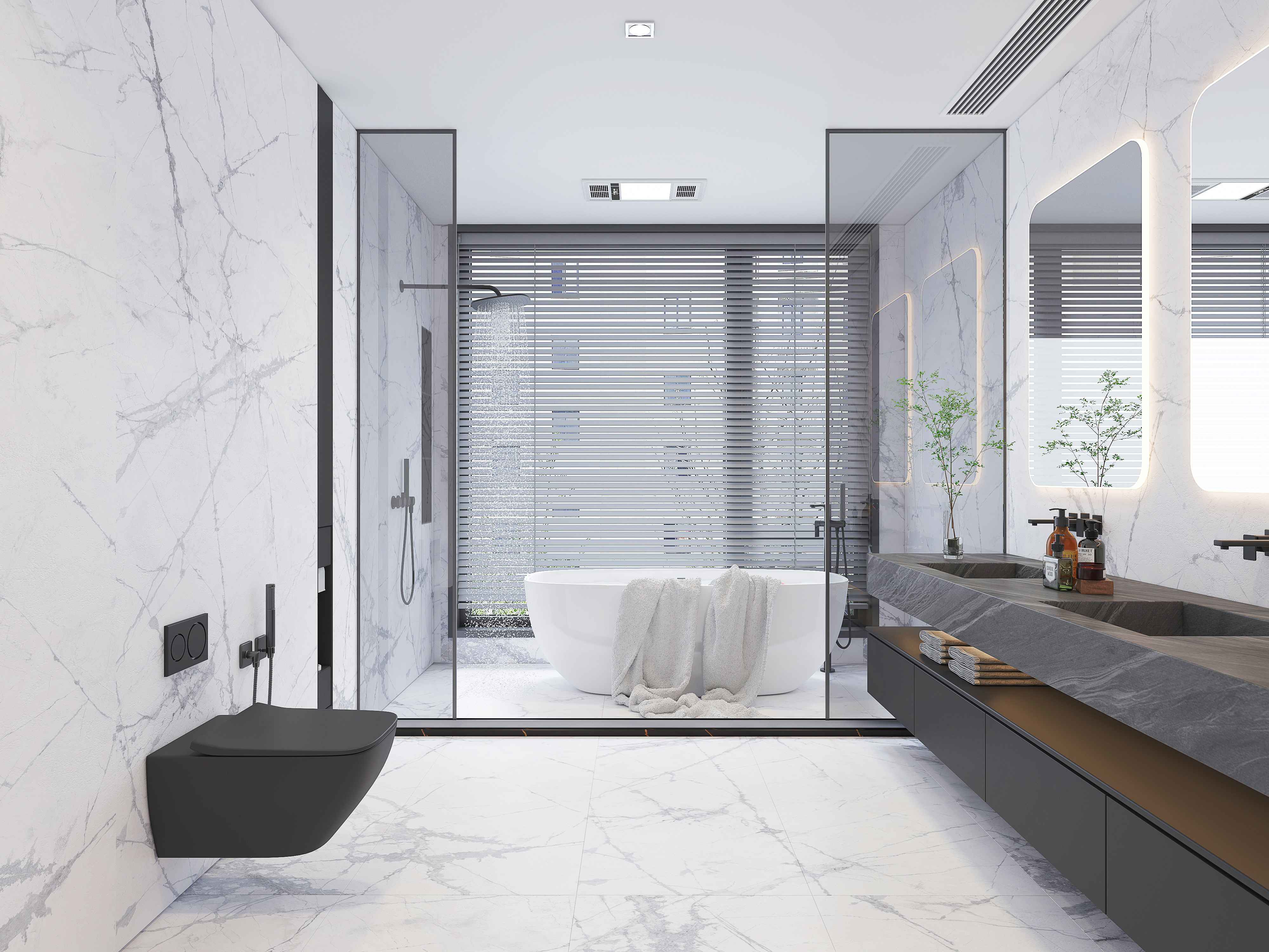 white structured sintered slabs