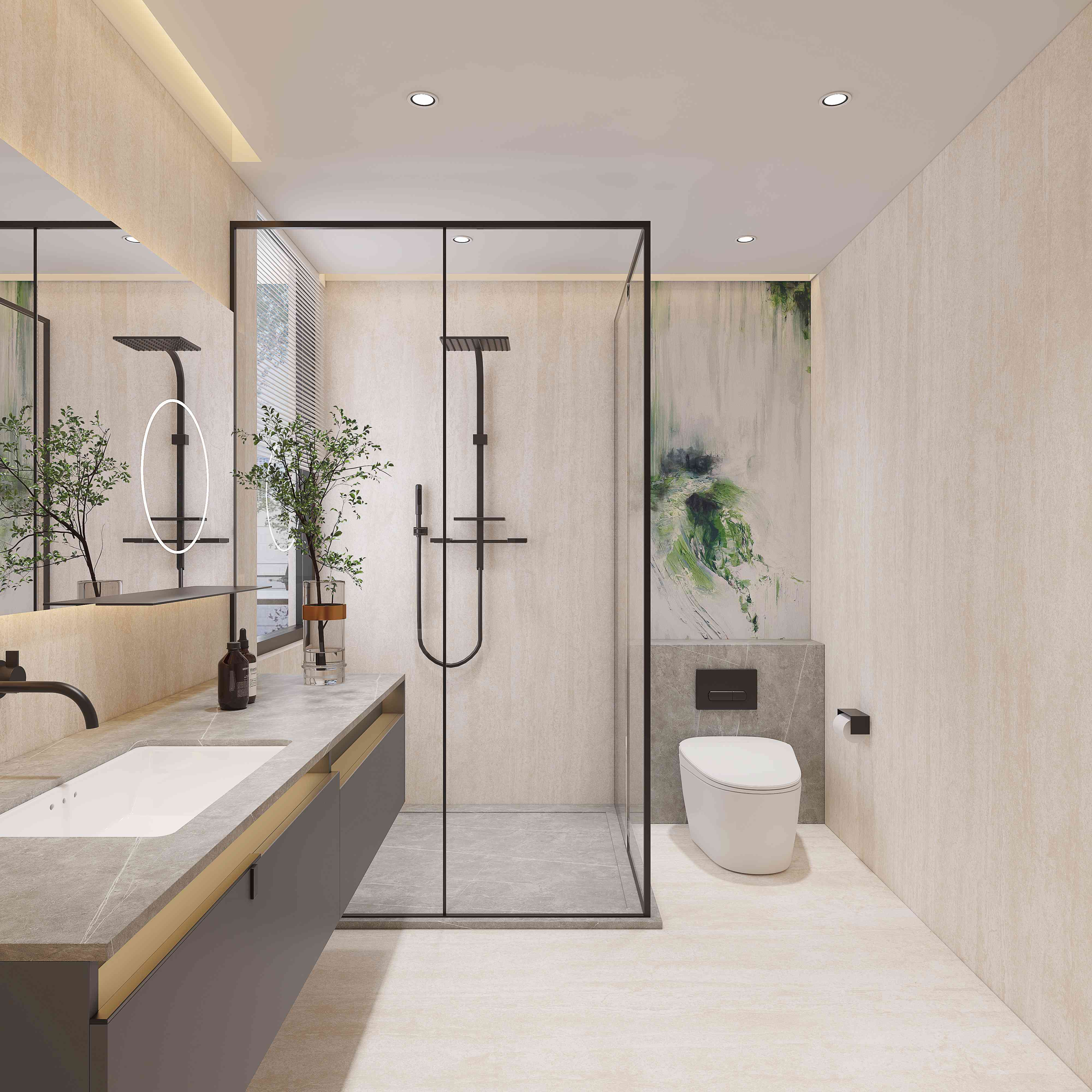 white sintered slabs