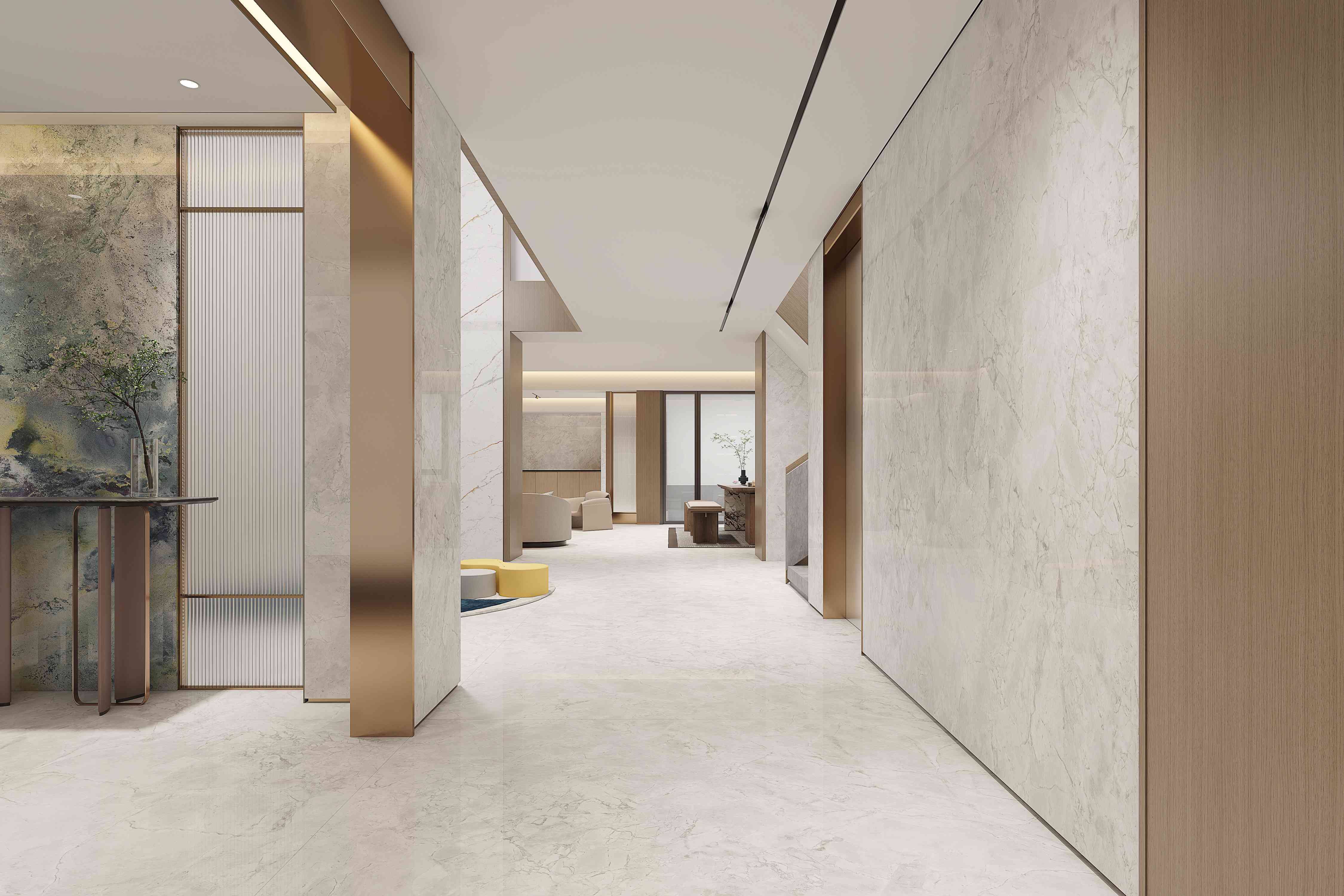 slabs with concrete patterns