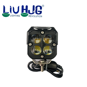 với đèn sương mù hình vuông 4 Led Devil Eye siêu sáng