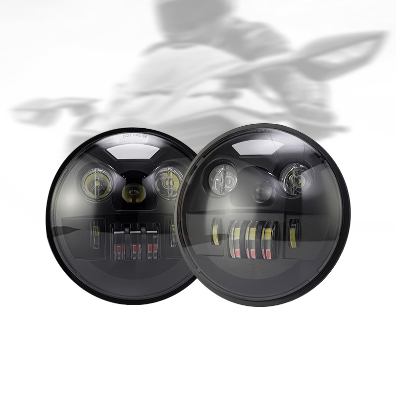 LiuHJG 7 Inch Round 12 to 80 Volts 40 Watts Auto Led Headlight Motorcycle Driving Lights