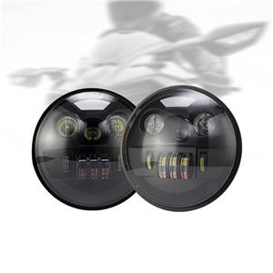 LiuHJG 7 Inch Round 12 to 80 Volts 40 Watts Auto Led Headlight Motorcycle Driving Lights