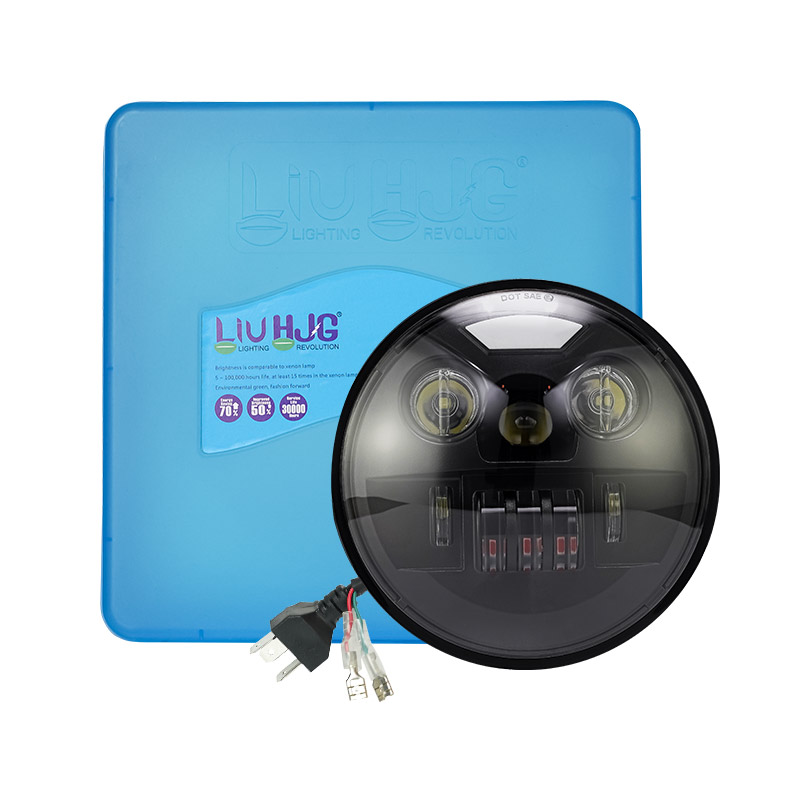 LiuHJG 7 Inch Round 12 to 80 Volts 40 Watts Auto Led Headlight Motorcycle Driving Lights