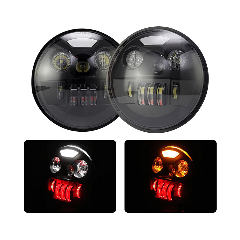 LiuHJG 7 Inch Round 12 to 80 Volts 40 Watts Auto Led Headlight Motorcycle Driving Lights