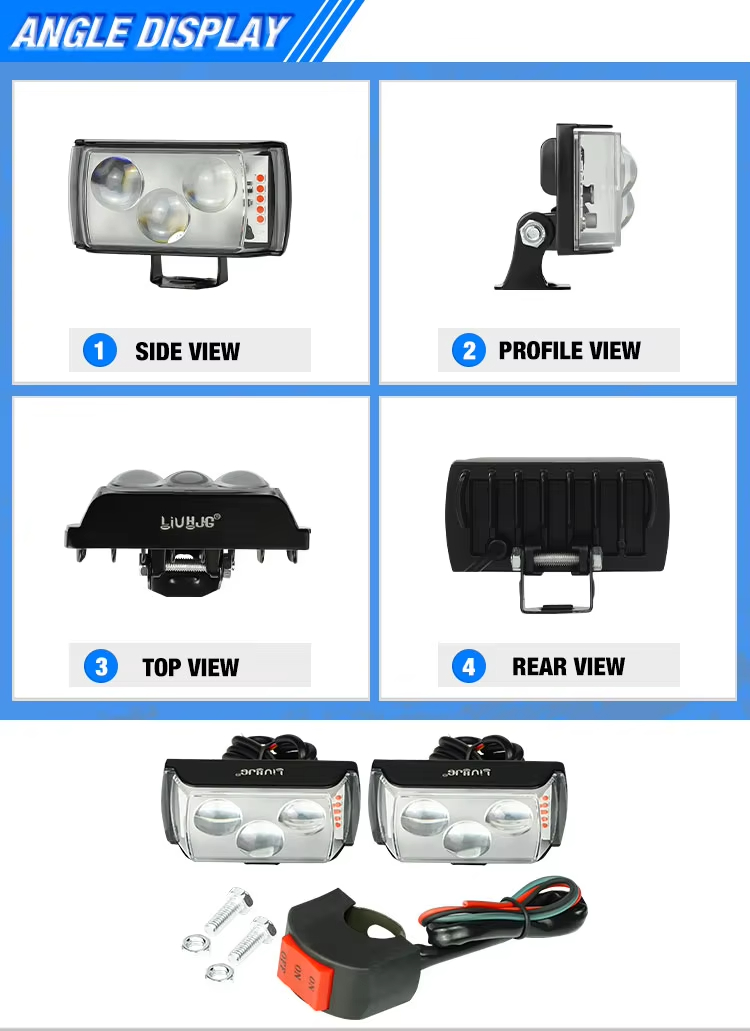 Motorcycle Spotlight With Switch