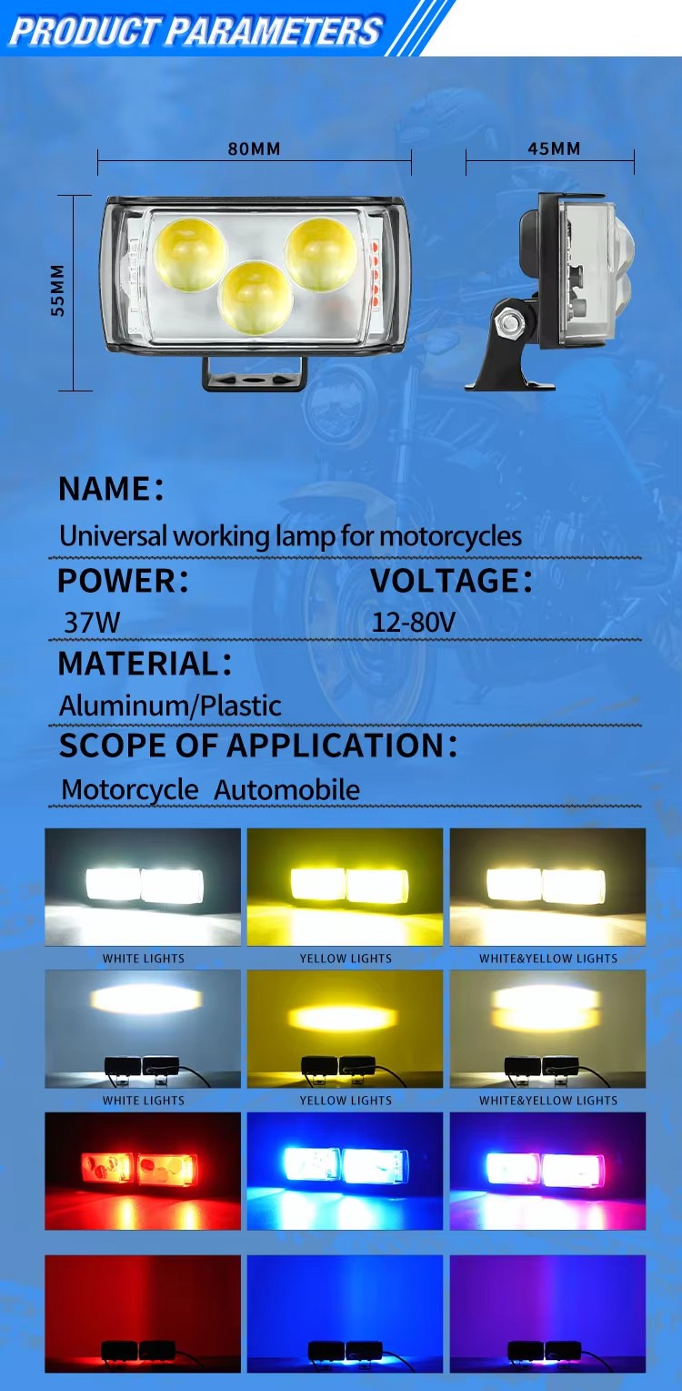 Motorcycle Spotlight With Switch