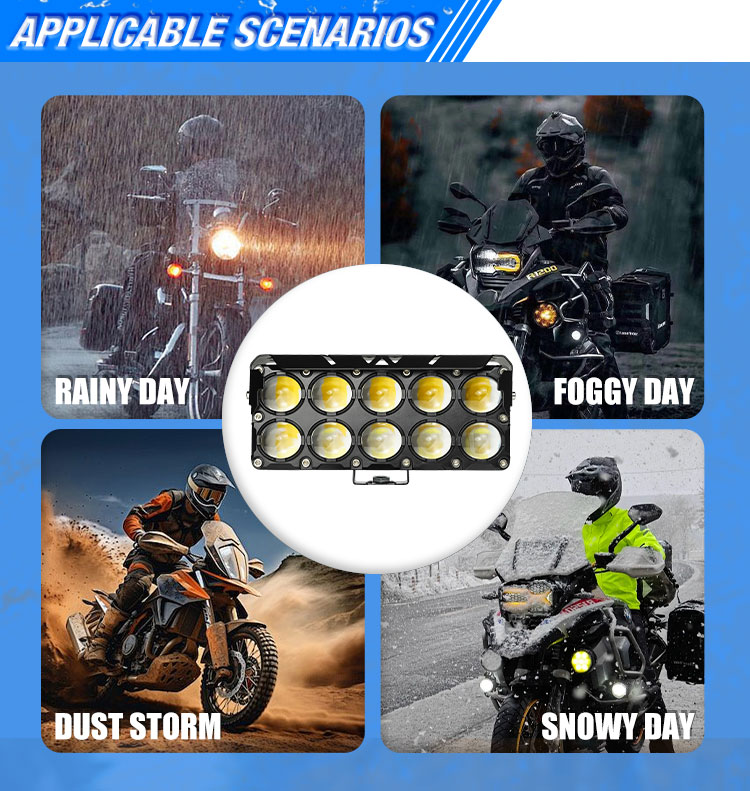 aluminum motorcycle LED lights
