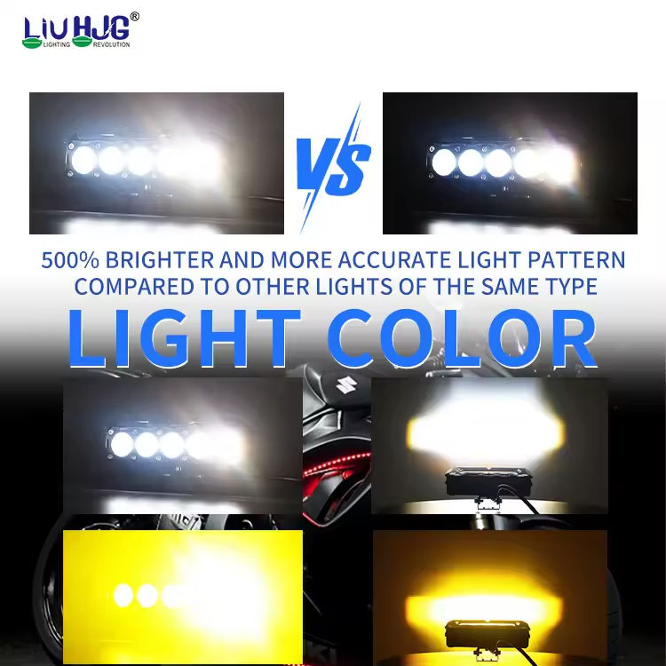 LIUHJG OEM ODM 5 Lens Projector Motorcycle Lighting Auto Led Fog Lights for Motorbike Cars