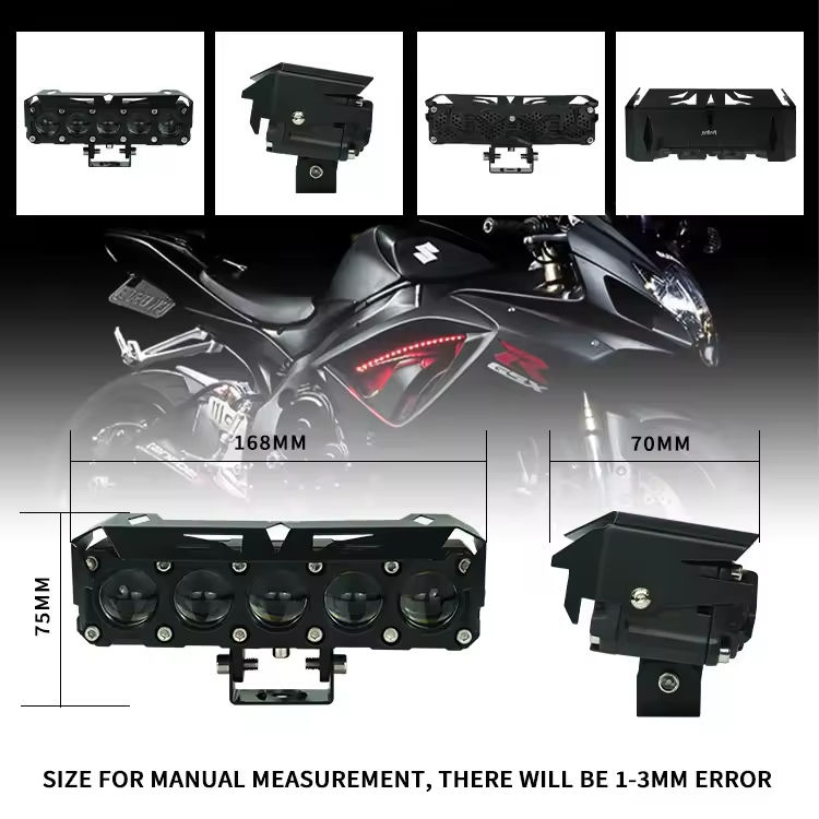LIUHJG OEM ODM 5 Lens Projector Motorcycle Lighting Auto Led Fog Lights for Motorbike Cars