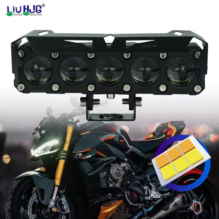 LIUHJG OEM ODM 5 Lens Projector Motorcycle Lighting Auto Led Fog Lights for Motorbike Cars