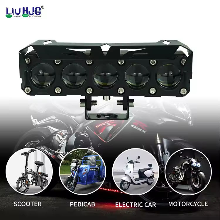 LIUHJG OEM ODM 5 Lens Projector Motorcycle Lighting Auto Led Fog Lights for Motorbike Cars