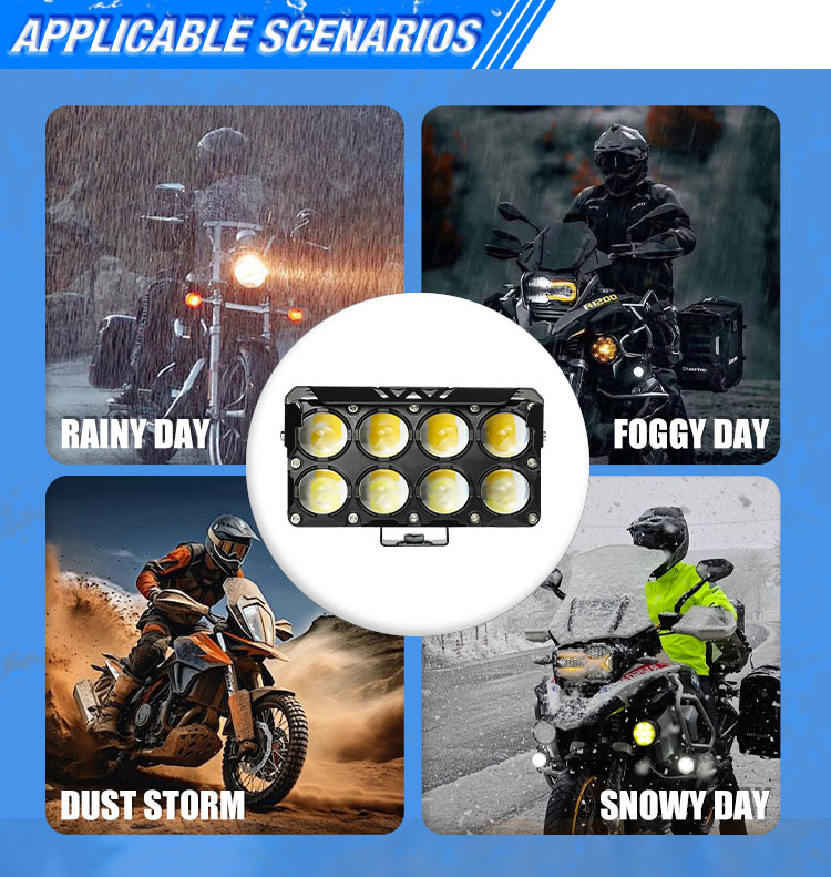 dual color motorcycle lamp