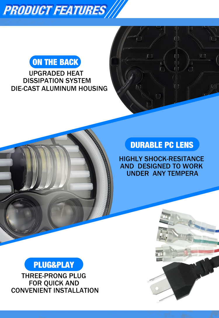 aluminum alloy LED headlight