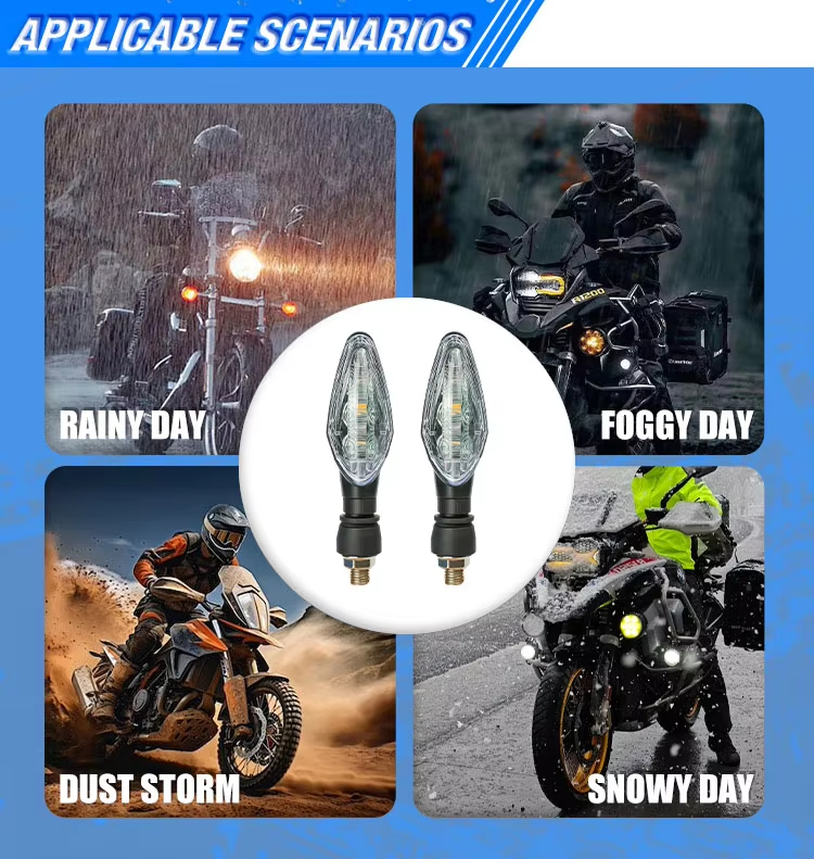 Yellow Color Plastic Waterproof LED Auxiliary Turn Signal Light