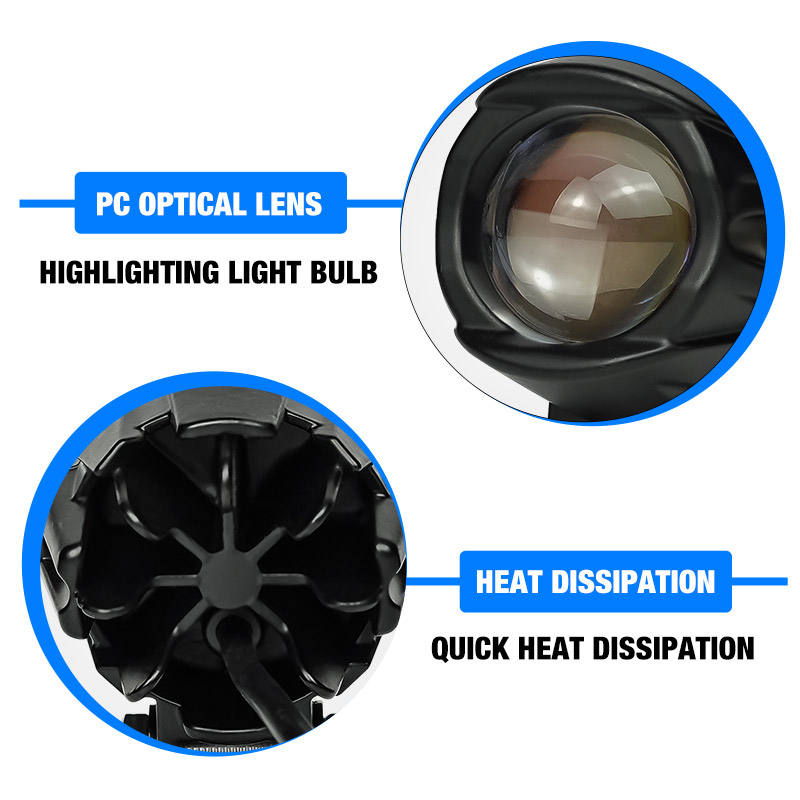 Liuhjg Motorcycle Lighting Systems 12-80v Spotlight High Brightness Led Auxiliary fog Lights