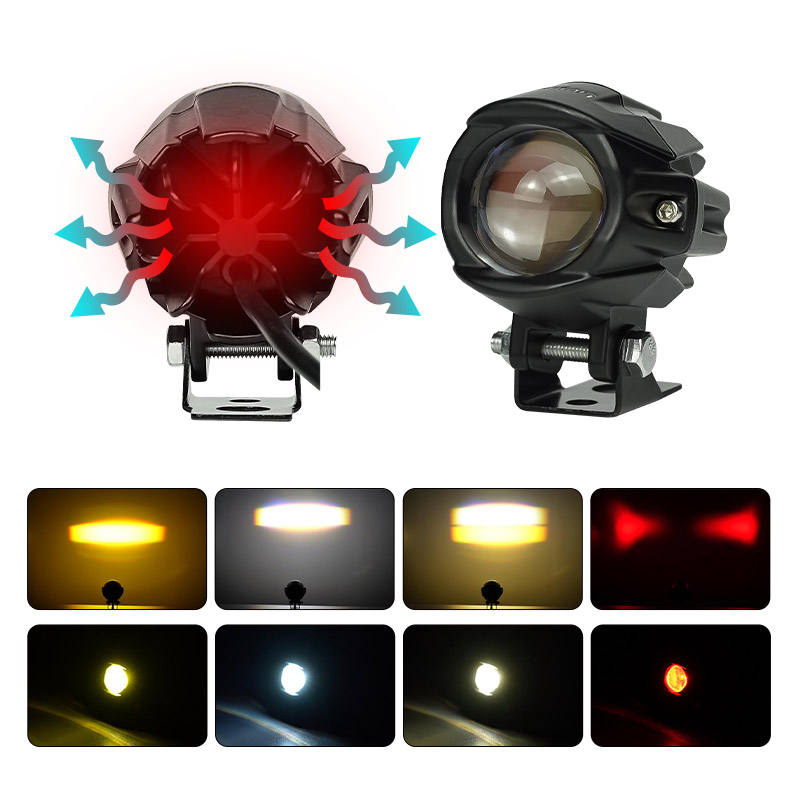 Liuhjg Motorcycle Lighting Systems 12-80v Spotlight High Brightness Led Auxiliary fog Lights