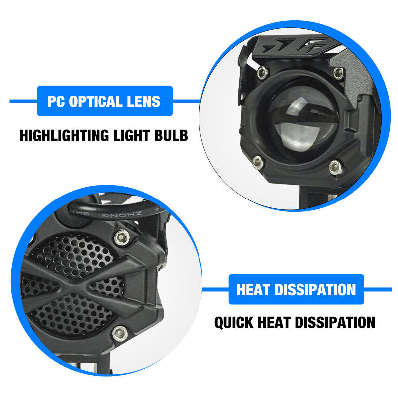 3 Inch Square Motorcycle Fog Spot Light for Off Road SUV ATV