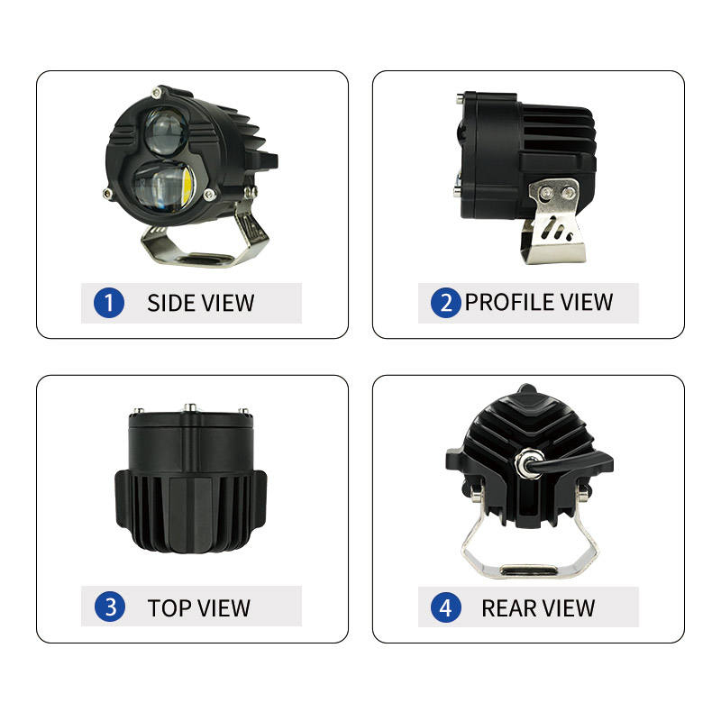LiuHJG Square Universal Waterproof 12-80V Driving Spot Lights