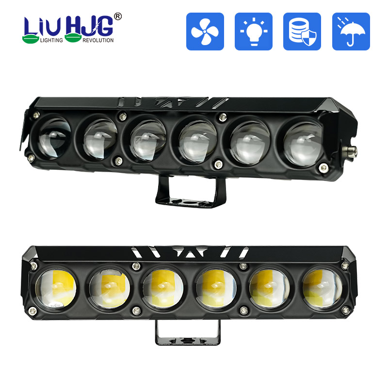 Luz antiniebla para bicicleta LIUHJG IP67 de 6 lentes y 4000 lm, IP67 hjg