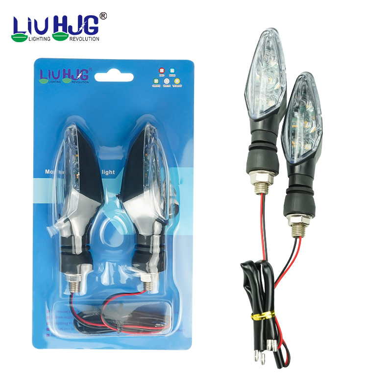 Luz intermitente auxiliar impermeable universal para motocicleta LiuHJG de 12 V, color amarillo.