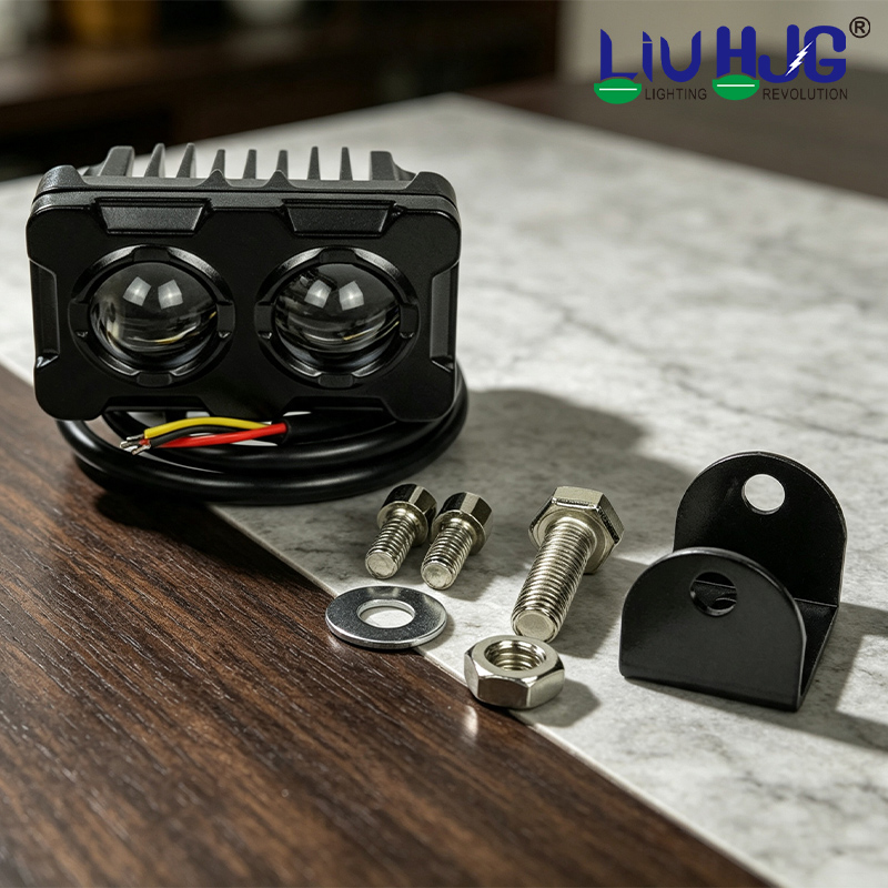 Focos para motocicleta de 19 W, faros antiniebla Liu HJG, luces LED HJG