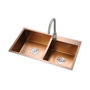 Rose Gold PVD And Nano Handmade Sink