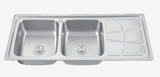 Bagong pinagsama-samang draw 304 stainless steel sink multi-function na may plate trough ng household kitchen na handmade basin single trough