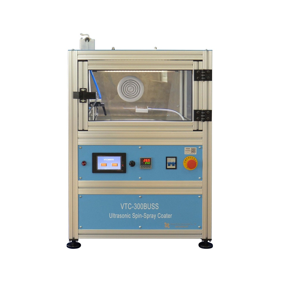 Ultrasonic Spin-Spray Coater With Heater And Fume Hood