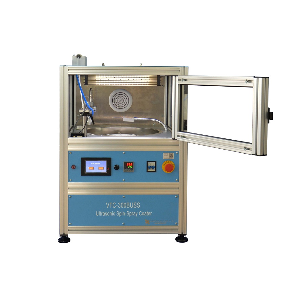 Ultrasonic Spin-Spray Coater With Heater And Fume Hood