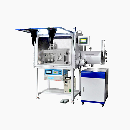 Plasma Sputtering Coater With 3 Sputtering Sources And Glove Box