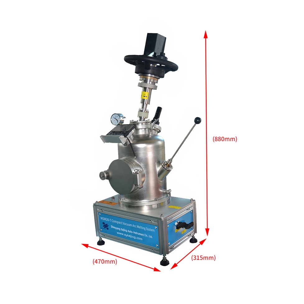 Compact Vacuum Arc Melting System With 7 Cavities