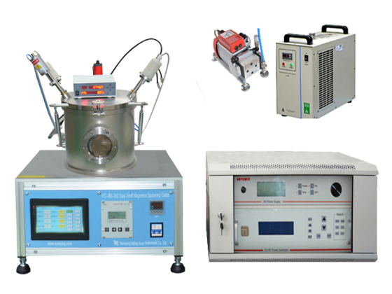 Dual-Head High Vacuum Magnetron Plasma Sputtering Coater