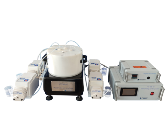 طلاء رش دوار (2000 دورة في الدقيقة و6 بوصات كحد أقصى) مع غطاء تسخين